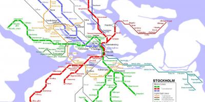 Швед tunnelbana газрын зураг