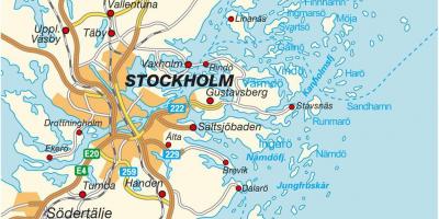 Стокгольм газрын зураг дээр
