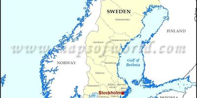 Стокгольм дахь дэлхийн газрын зураг нь