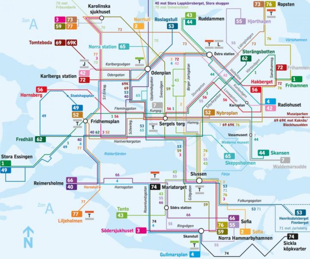 Стокгольм автобусны шугам зураг