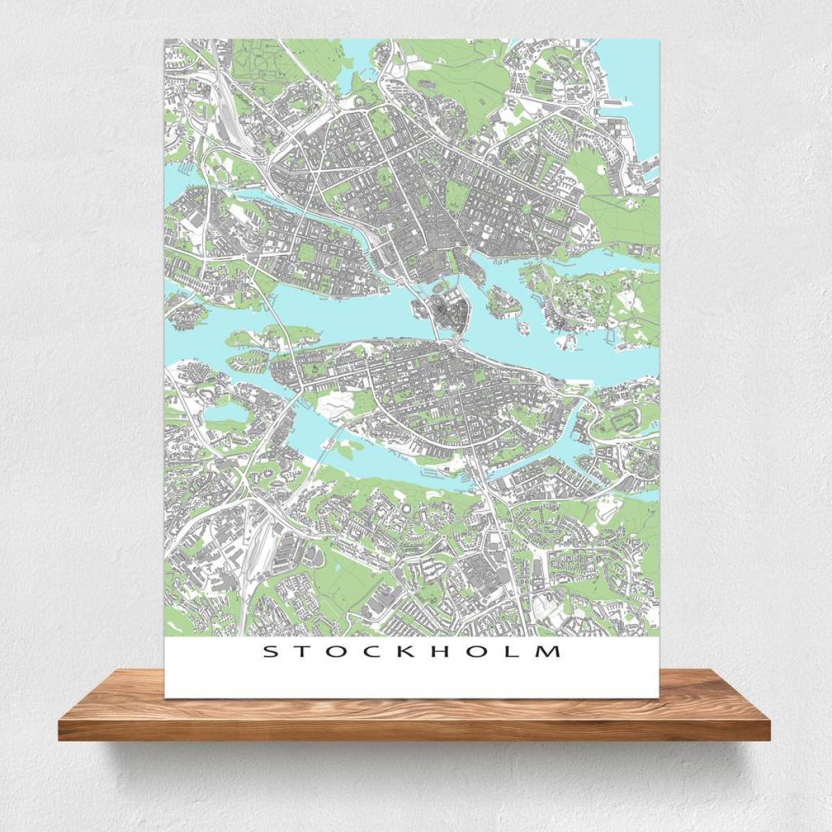 зураг Стокгольм газрын зураг хэвлэх