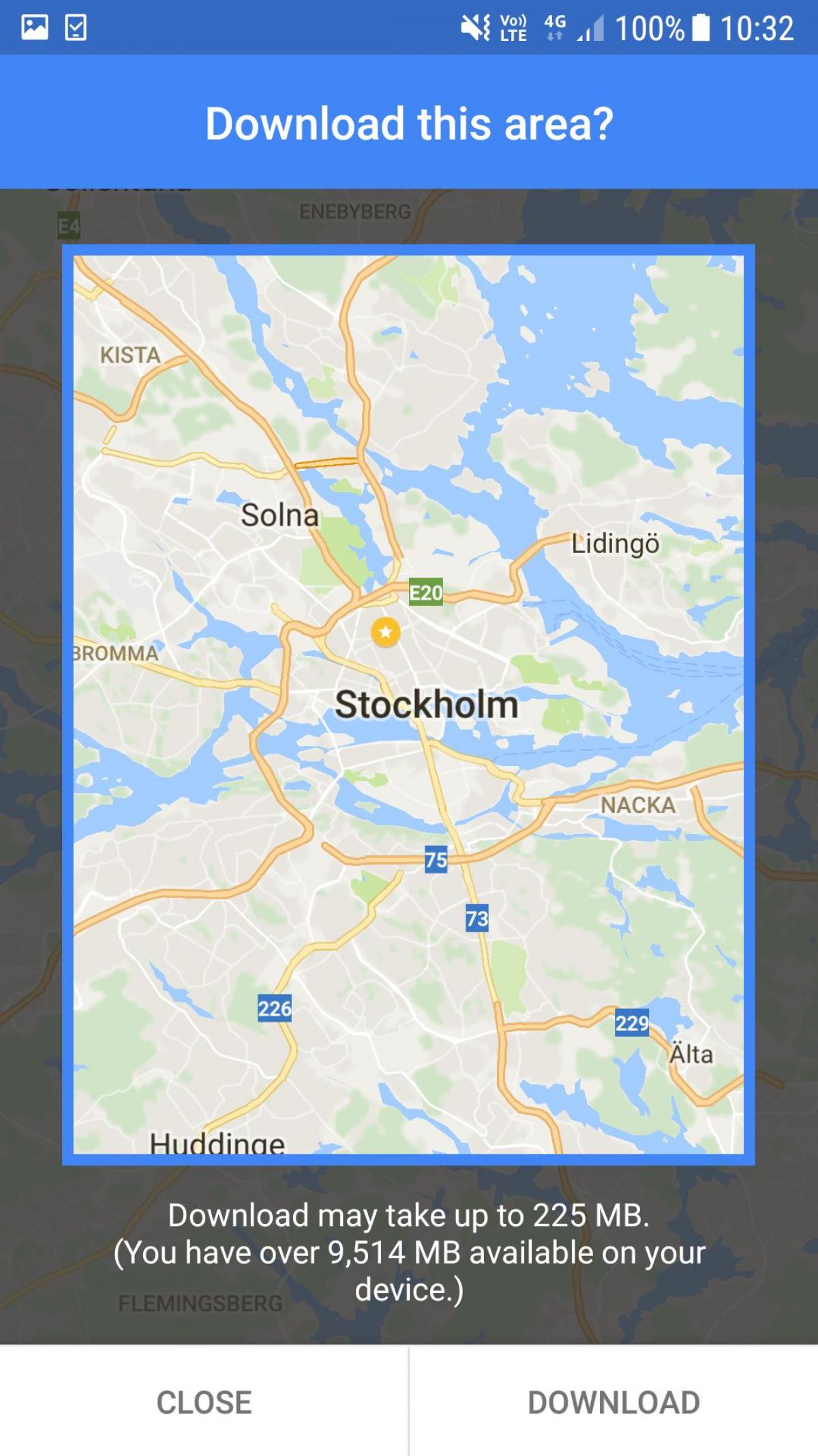 offline map Стокгольм