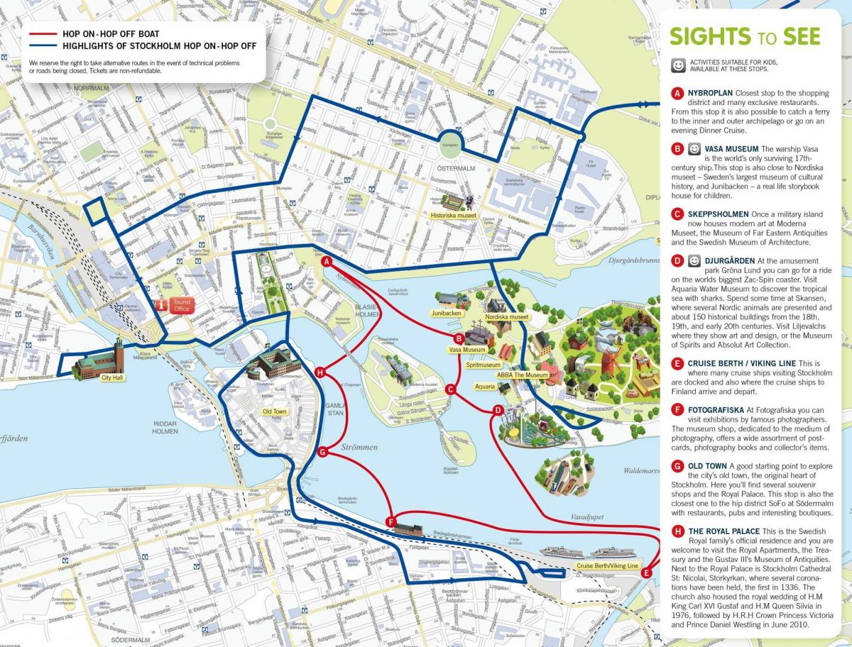 Стокгольм дээр хоп хоп унтраах завь газрын зураг