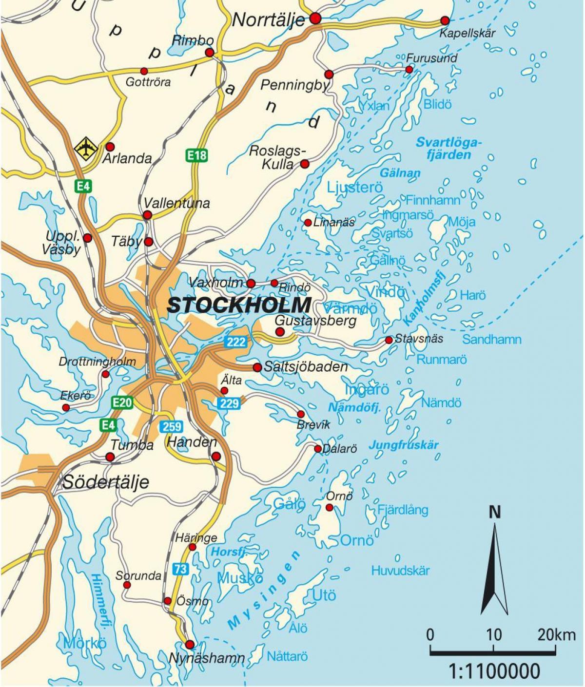 Швед хотын газрын зураг