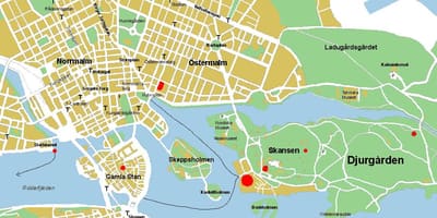 Gamla стэн Стокгольм газрын зураг